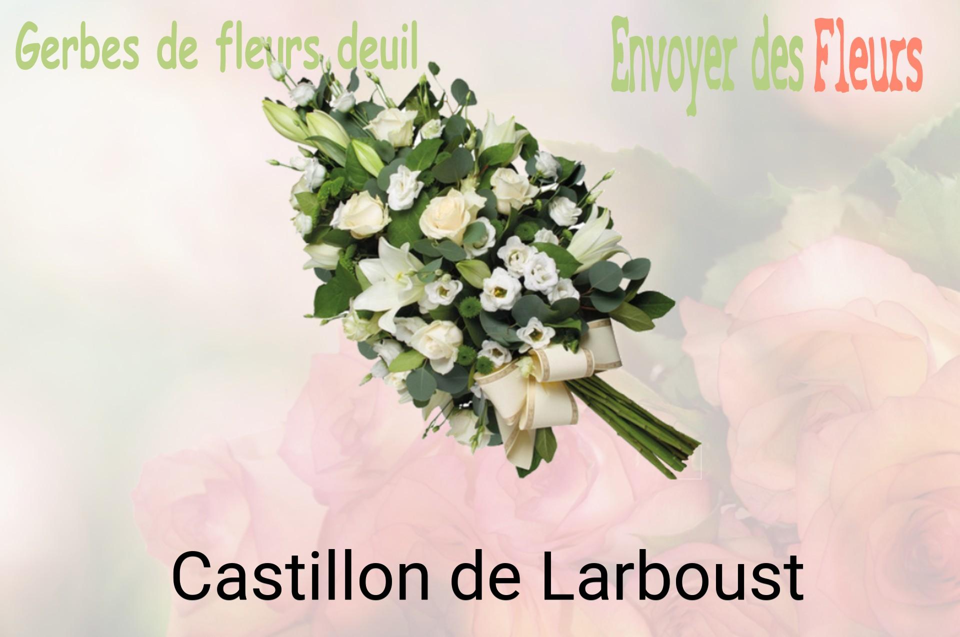 Gerbe de fleurs de deuil livrée à Castillon-de-Larboust